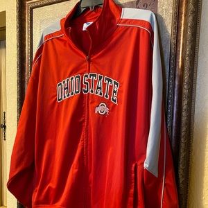 Vintage Ohio State Buckeyes NCAA 100% Polyester Coat Jacket Sz 3XL